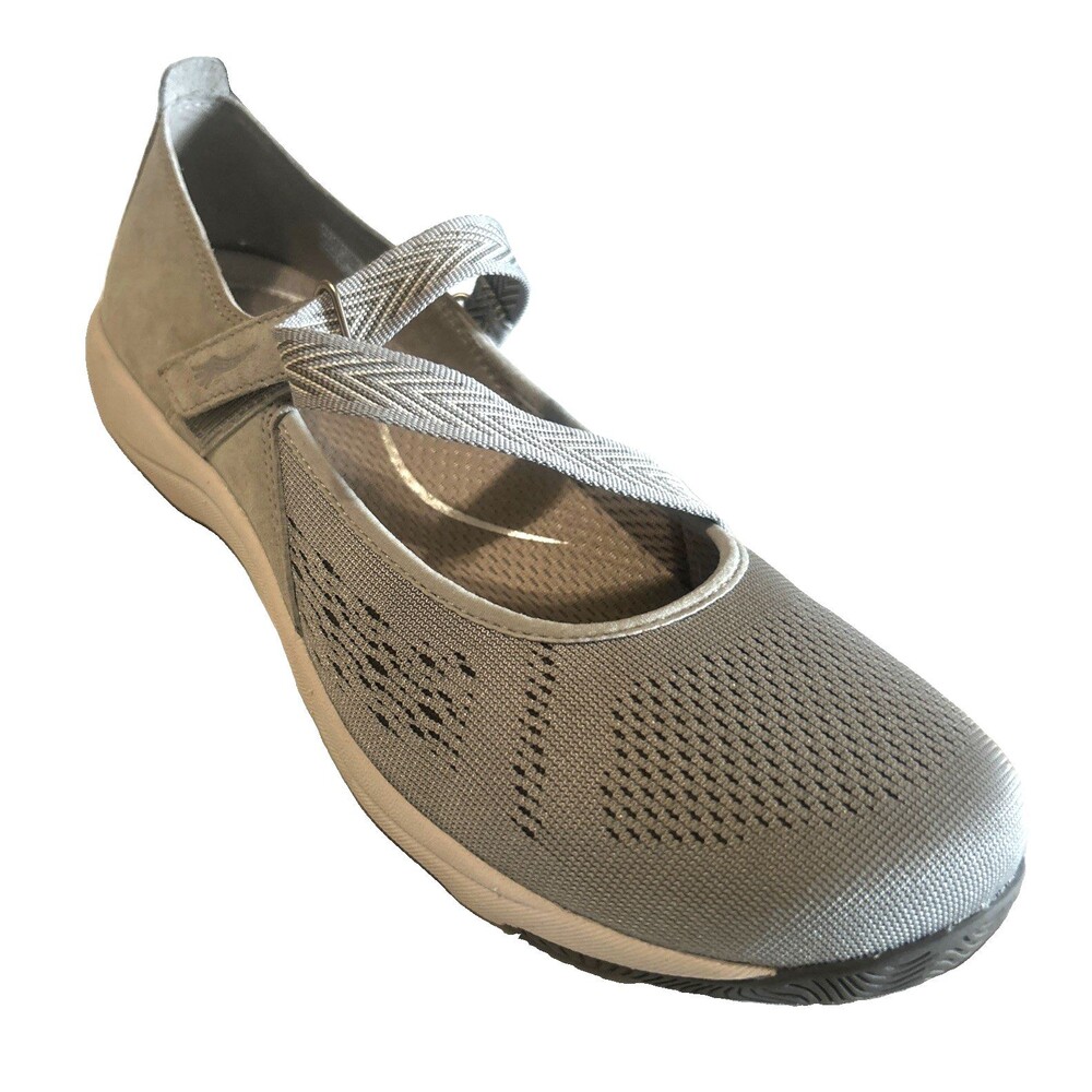 Dansko Haven Womens EU 40 / US 9.5-10 Gray Suede Mesh Mary Jane Sneakers Shoes